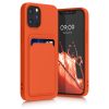 Husa Apple iPhone 12/iPhone 12 Pro, Silicon, Portocaliu, 55112.29