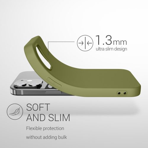 Husa Apple iPhone 12/iPhone 12 Pro, Silicon, Verde, 53938.243