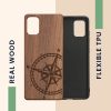 Husa Samsung Galaxy A51, Lemn, Maro, 51432.05