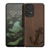 Husa Samsung Galaxy A33 5G, Lemn, Maro/Negru, 58316.05