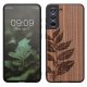 Husa Samsung Galaxy S21 FE, Lemn, Maro, 56172.05