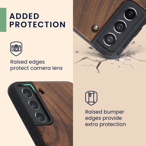 Husa Samsung Galaxy S21 FE, Lemn, Maro, 56172.05