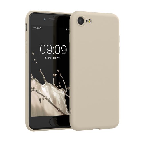 Husa Apple iPhone SE 3/iPhone 8/iPhone 7, Silicon, Crem, 49979.16