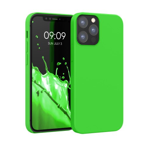 Husa Apple iPhone 12/iPhone 12 Pro, Silicon, Verde, 52641.44