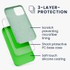 Husa Apple iPhone 12/iPhone 12 Pro, Silicon, Verde, 52641.44
