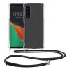 Bumper Sony Xperia 5 IV, Silicon, Transparent/Negru, 59918.03