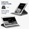Book Cover kwmobile pentru Huawei MediaPad M2 10.1", Piele ecologica, Negru, 38475.73