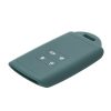 Husa Cheie Auto kwmobile pentru Renault/Dacia 4 Butoane - Keyless Go, Silicon, Verde, 48035.207