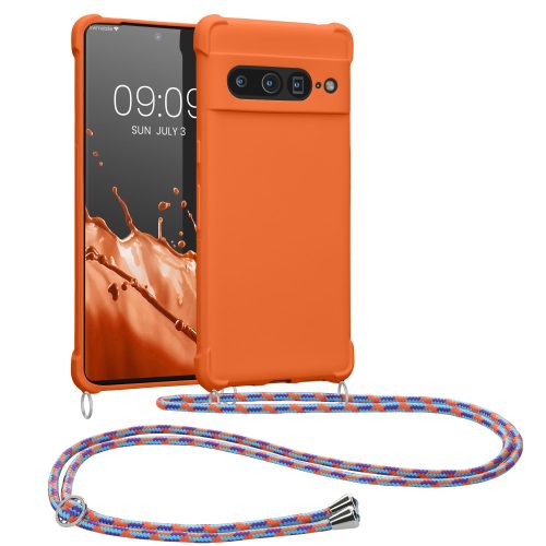Bumper Google Pixel 7 Pro, Silicon, Portocaliu, 59967.203