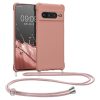 Husa cu jnur Google Pixel 7 Pro, Roz, Silicon, 59967.154