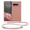 Husa cu jnur Google Pixel 7 Pro, Roz, Silicon, 59967.154