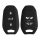 Husa Cheie Auto kwmobile pentru Opel 3 Butoane - Keyless Go, Silicon, Negru/Alb, 56976.02
