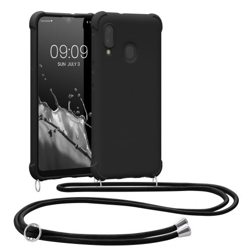 Bumper Samsung Galaxy A20e, Silicon, Negru, 49966.01