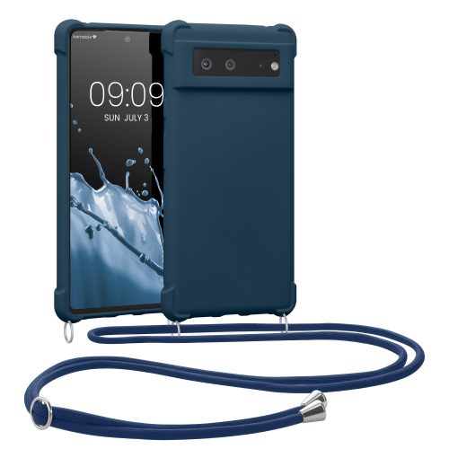 Bumper Google Pixel 6, Silicon, Albastru, 55916.17