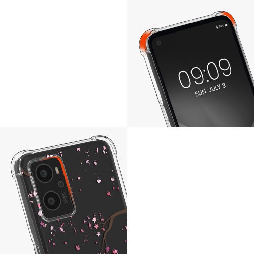 Bumper OPPO A76, Silicon, Transparent/Roz, 60042.01