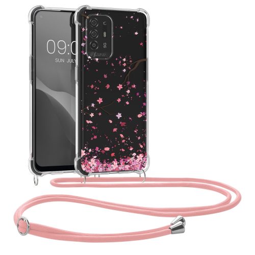 Bumper OPPO A94 5G, Silicon, Transparent/Roz, 60043.01