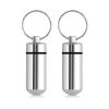 Set 2 Brelocuri pentru mini pilule Kwmobile, Gri, Aluminiu, 56608.05