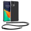 Bumper Motorola Edge 30 Neo, Silicon, Transparent/Negru, 60085.01
