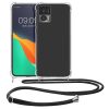 Bumper Motorola Edge 30 Neo, Silicon, Transparent/Negru, 60085.01