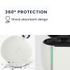 Husa kwmobile pentru Google Pixel Buds Pro, Silicon, Alb/Negru, 60099.02