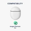 Husa kwmobile pentru Google Pixel Buds Pro, Silicon, Alb/Negru, 60099.02
