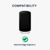 Husa GPS Kwmobile pentru Garmin Edge Explore 2, Negru, Silicon, 60114.01