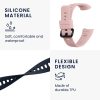 Set 2 curele kwmobile pentru Honor Band 5/Band 4, Silicon, Albastru/Roz, 59596.03