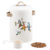 Recipient seminte pasari Navaris, 4.9L, cu lingura si manere laterale, 16x25 cm, 60167.01