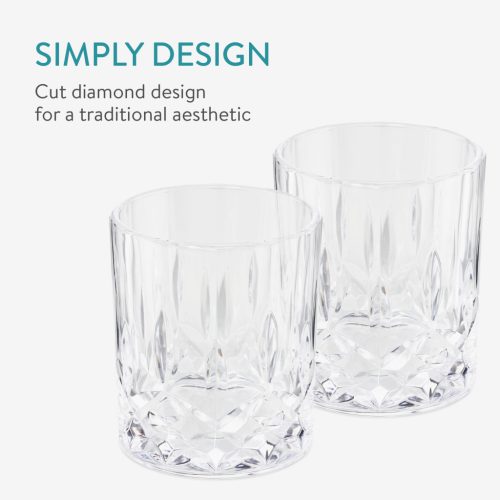 Set 4 Pahare de Whisky Navaris, 290 ml, rezistente la socuri, sticla, 60178.01.04