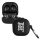 Husa kwmobile pentru Samsung Galaxy Buds 2 Pro/Galaxy Buds 2/Galaxy Buds Live, Silicon, Negru/Alb, 58155.02