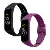 Set 2 curele kwmobile pentru Samsung Galaxy Fit 2, Silicon, Negru/Mov, 53962.16