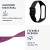 Set 2 curele kwmobile pentru Samsung Galaxy Fit 2, Silicon, Negru/Mov, 53962.16