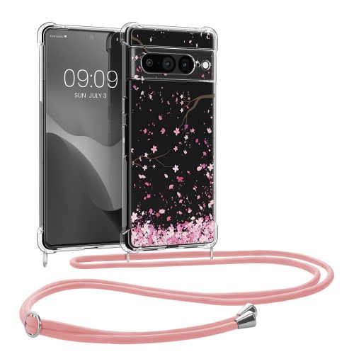 Bumper Google Pixel 7 Pro, Silicon, Transparent/Roz, 60207.02