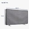 Husa pentru televizor de 55" Kwmobile, Gri, Textil, 60189.19