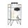 Dozator bauturi Navaris, 5L, cu stand metalic, design rainbow efect, sticla, 51378.03
