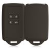 Husa Cheie Auto kwmobile pentru Renault/Dacia 4 Butoane - Keyless Go, Silicon, Negru, 48035.107
