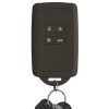 Husa Cheie Auto kwmobile pentru Renault/Dacia 4 Butoane - Keyless Go, Silicon, Negru, 48035.107