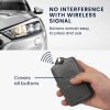 Husa Cheie Auto kwmobile pentru Renault/Dacia 4 Butoane - Keyless Go, Piele naturala, Gri, 54669.08