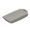 Husa Cheie Auto kwmobile pentru Renault/Dacia 4 Butoane - Keyless Go, Silicon, Gri, 48035.25