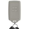 Husa Cheie Auto kwmobile pentru Renault/Dacia 4 Butoane - Keyless Go, Silicon, Gri, 48035.25