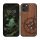 Husa Apple iPhone 12/iPhone 12 Pro, Lemn, Maro/Albastru, 52734.16