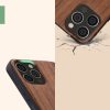 Husa Apple iPhone 12/iPhone 12 Pro, Lemn, Maro/Albastru, 52734.16