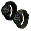 Set 2 curele kwmobile pentru Polar Pacer/Pacer Pro/Ignite, Nylon, Negru/Verde, 60245.01