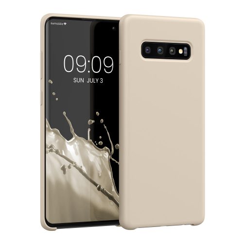 Husa Samsung Galaxy S10 Plus, Silicon, Crem, 49028.125