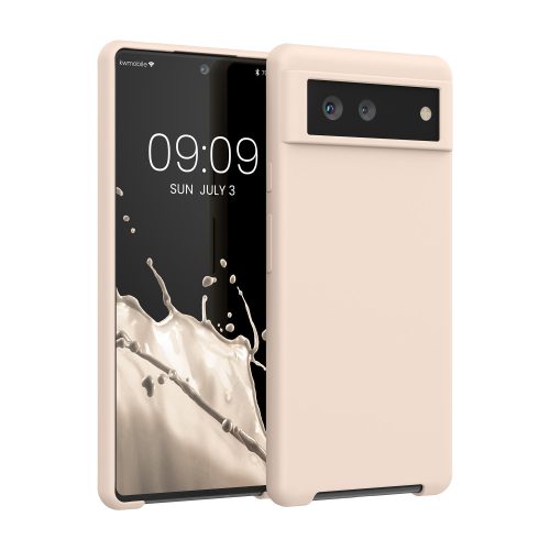 Husa Google Pixel 6, Silicon, Crem, 55480.125