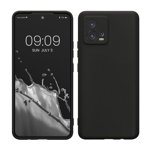 Husa Motorola Moto G72, Silicon, Negru, 60342.47