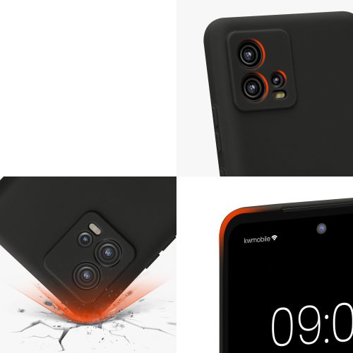 Husa Motorola Moto G72, Silicon, Negru, 60342.47