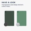 Husa kwmobile pentru Samsung Galaxy Tab S6 Lite/Galaxy Tab S6 Lite (2022), Silicon, Verde/Transparent, 52241.78