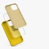Husa Apple iPhone 13 Mini, Silicon, Galben, 55877.165