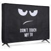 Husa pentru televizor de 24" Kwmobile, Negru/Alb, Plastic, 60368.01